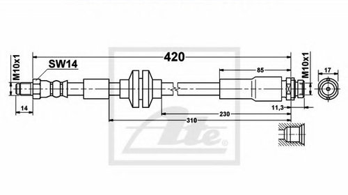 Furtun frana FORD FOCUS C-MAX (2003 - 2007) A