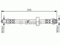 Furtun frana FORD MONDEO III Combi (BWY) (2000 - 2007) BOSCH 1 987 476 883 piesa NOUA