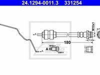 Furtun frana FORD MONDEO IV limuzina BA7 ATE 24129400113