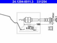 Furtun frana FORD MONDEO IV Turnier (BA7) (2007 - 2016) ATE 24.1294-0011.3 piesa NOUA