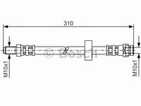 Furtun frana FORD MONDEO Mk III limuzina (B4Y) - OEM - BOSCH: 1987476883|1 987 476 883 - W02603257 - LIVRARE DIN STOC in 24 ore!!!