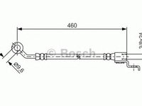 Furtun frana JEEP CHEROKEE XJ BOSCH 1987481083