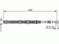 Furtun frana LAND ROVER FREELANDER Soft Top LN BOSCH 1987476354