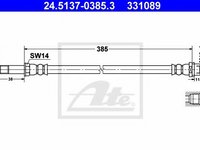 Furtun frana MERCEDES-BENZ SPRINTER 3,5-t caroserie (906) (2006 - 2016) ATE 24.5137-0385.3