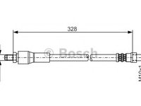 Furtun frana MERCEDES-BENZ VIANO (W639), MERCEDES-BENZ VITO bus (W639), MERCEDES-BENZ VITO / MIXTO caroserie (W639) - BOSCH 1 987 481 001