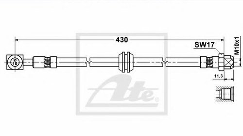 Furtun frana MINI MINI (R50, R53) - ATE 83.62