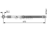 Furtun frana MITSUBISHI CARISMA limuzina (DA_) - OEM - MAXGEAR: 52-0081 - W02239869 - LIVRARE DIN STOC in 24 ore!!!