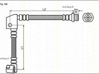 Furtun frana NISSAN PRIMERA (P10), NISSAN PRIMERA Hatchback (P10) - TRISCAN 8150 14132