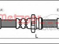 Furtun frana NISSAN PRIMERA (P11) (1996 - 2001) METZGER 4111967