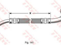 Furtun frana NISSAN TERRANO I WD21 TRW PHD287 PieseDeTop