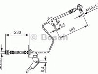 Furtun frana OPEL ASTRA G cupe (F07_) (2000 - 2005) BOSCH 1 987 476 199