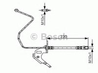 Furtun frana OPEL ASTRA G hatchback (F48_, F08_), OPEL ASTRA G combi (F35_), OPEL ASTRA G limuzina (F69_) - BOSCH 1 987 481 162