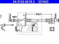 Furtun frana OPEL ASTRA H GTC L08 ATE 24515202193