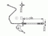 Furtun frana OPEL ASTRA H TwinTop (L67) (2005 - 2020) BOSCH 1 987 481 162