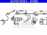 Furtun frana OPEL MERIVA ATE 24515702183