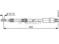 Furtun frana OPEL MERIVA B (2010 - 2016) Bosch 1 987 476 455