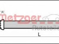 Furtun frana OPEL MONZA E (39_, 49_), OPEL KADETT E Cabriolet (43B_), OPEL KADETT E combi (35_, 36_, 45_, 46_) - METZGER 4112813