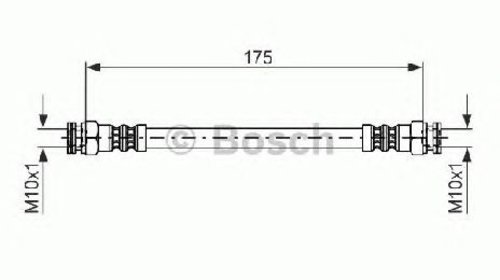 Furtun frana PEUGEOT 607 ( 9D, 9U ) 01/2000 -