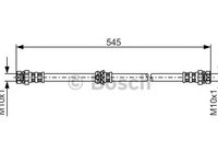 Furtun frana punte fata VW GOLF V/AUDI A3 525MM - Cod intern: W20146462 - LIVRARE DIN STOC in 24 ore!!!