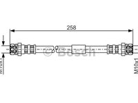 Furtun frana puntea spate (1987481369 BOSCH) VW