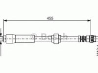 Furtun frana RENAULT LAGUNA I B56 556 BOSCH 1987476701