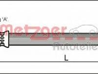 Furtun frana RENAULT LAGUNA II (BG0/1_), RENAULT LAGUNA II Sport Tourer (KG0/1_), RENAULT VEL SATIS (BJ0_) - METZGER 4111168