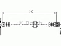 Furtun frana RENAULT TRAFIC II platou / sasiu (EL) (2001 - 2020) BOSCH 1 987 476 700