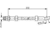 Furtun frana SAAB 900 II cupe BOSCH 1987476464