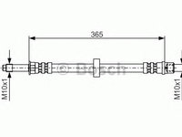 Furtun frana SEAT TOLEDO   (1L) (1991 - 1999) Bosch 1 987 476 851