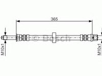 Furtun frana SEAT TOLEDO (1L), VOLVO S80 I limuzina (TS, XY), VOLVO V70 Mk II (SW) - BOSCH 1 987 476 851