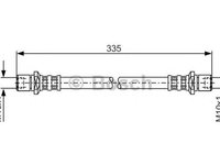 Furtun frana SUBARU IMPREZA cupe GFC BOSCH 1987476183