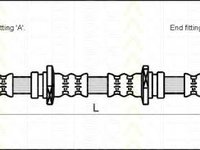 Furtun frana SUZUKI SIDEKICK (ET, TA), SUZUKI X-90 (EL), SUZUKI ESCUDO autoturism de teren, deschis (ET, TA) - TRISCAN 8150 69107