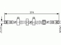 Furtun frana VOLKSWAGEN TRANSPORTER Mk IV caroserie (70XA) - OEM - MAXGEAR: 52-0088 - W02320060 - LIVRARE DIN STOC in 24 ore!!!