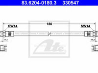 Furtun frana VOLVO V70   (LV) (1996 - 2000) ATE 83.6204-0180.3