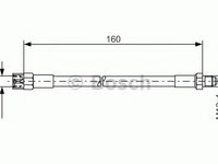 Furtun frana VW GOLF 4 Cabriolet (1E7) (1998 - 2002) Bosch 1 987 476 230