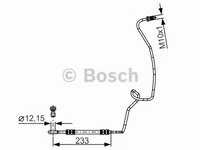 Furtun frana VW GOLF 4 Variant (1J5) (1999 - 2006) Bosch 1 987 481 338