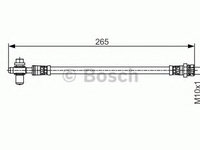 Furtun frana VW GOLF 6 (5K1) (2008 - 2013) Bosch 1 987 481 518