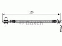 Furtun frana VW GOLF 6 Cabriolet (517) (2011 - 2016) Bosch 1 987 481 519
