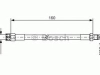 Furtun frana VW GOLF III 1H1 BOSCH 1987476230