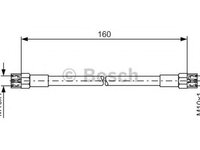 Furtun frana VW GOLF III Variant 1H5 BOSCH 1987476220