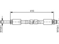 Furtun frana VW LT Mk II bus (2DB, 2DE, 2DK), VW LT Mk II caroserie (2DA, 2DD, 2DH), VW LT Mk II platou / sasiu (2DC, 2DF, 2DG, 2DL, 2DM) - BOSCH 1 98