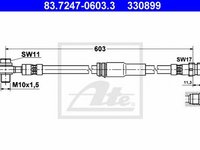 Furtun frana VW PASSAT CC 357 ATE 83724706033