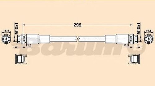 Furtun frana VW PASSAT VARIANT ( 3B6 ) 10/200