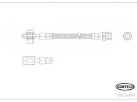 Furtun frana VW TIGUAN 5N CORTECO 19036497