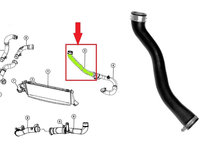 Furtun iesire intercooler pentru Jeep Compass ,Patriot , Dodge Caliber