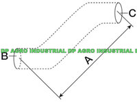 Furtun inferior radiator New Holland 82030135, 84352747