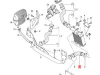 Furtun intercooler Audi A4 8E 2006 2007 2.0 TDI BLB OEM 8E0145837G