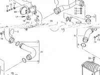 Furtun intercooler EGR original audi, seat skoda, vw 1.9 tdi 74kw