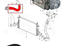 Furtun intercooler Insignia A 2.0 Diesel