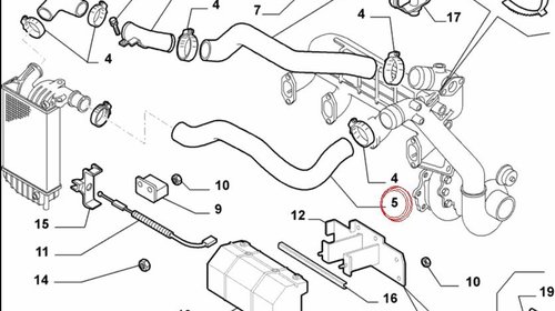 Furtun Intercooler la Turbina 2.8jtd Ducato, Boxer, Jumper